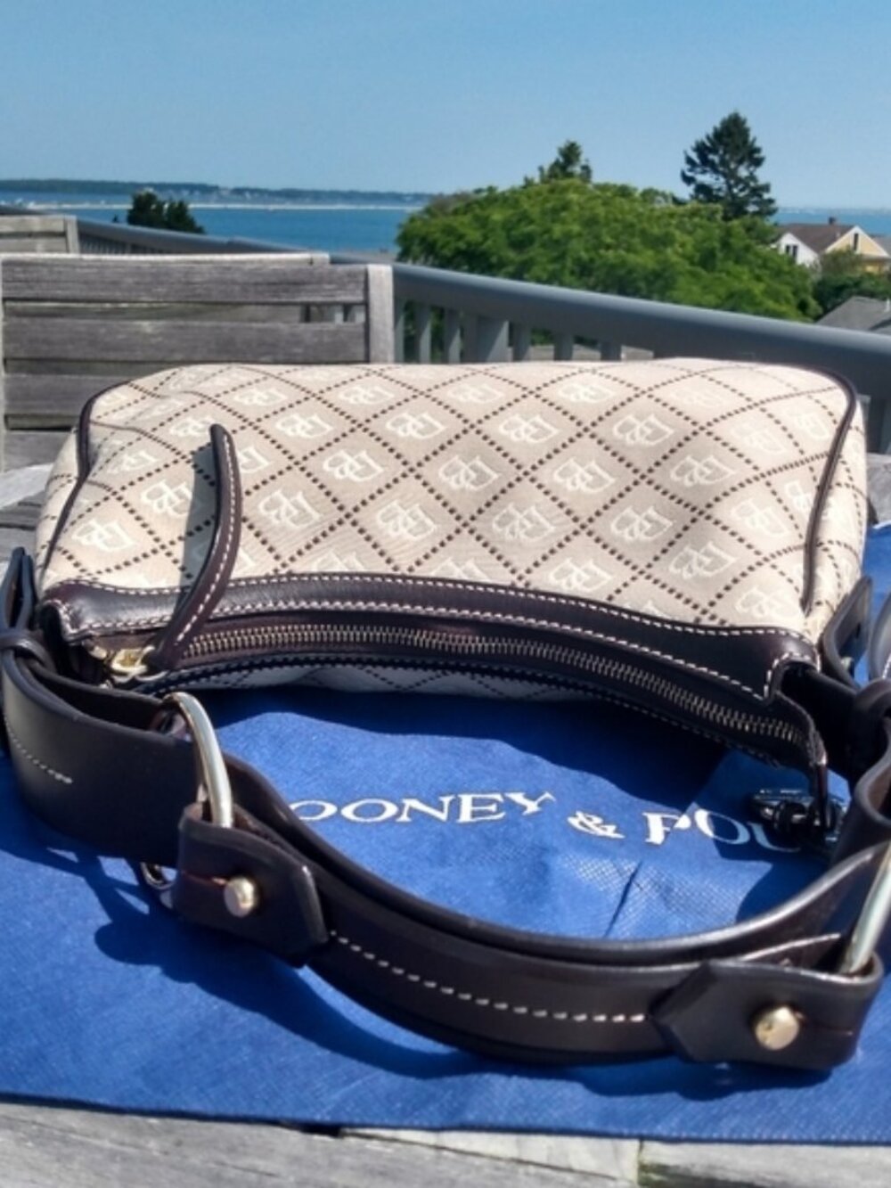 NEW, Vintage D&B Signature Quilted Logo Harness Shoulder Bag - Picture 11 of 16